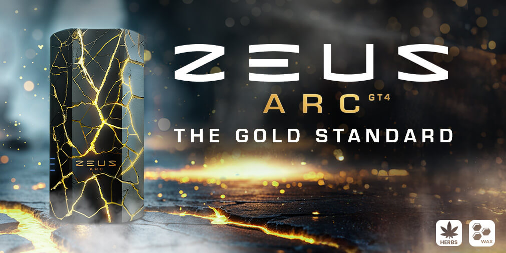 A group of friends cheers at a party with their Zeus Arc GTS devices.